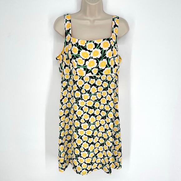 Diane von Furstenberg X Target NEW '90s Shift Poppy Mini Sz 10 Yellow Sleeveless - Picture 1 of 9